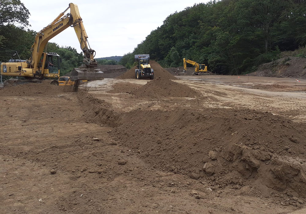 Hofbefestigung eines Bauhofes in Sprockhövel